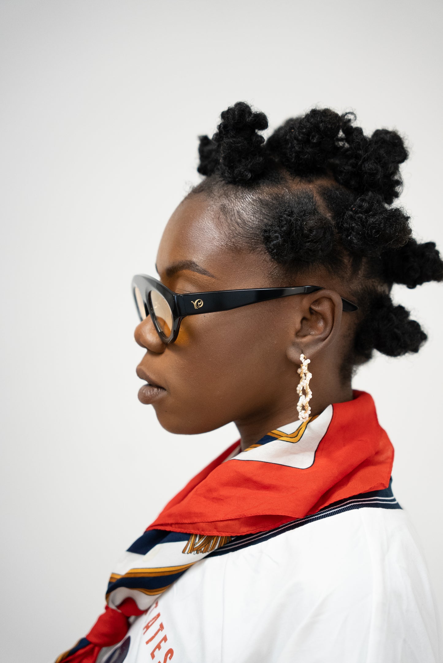 Lunah – Lunettes de soleil unisexes blanches et noires