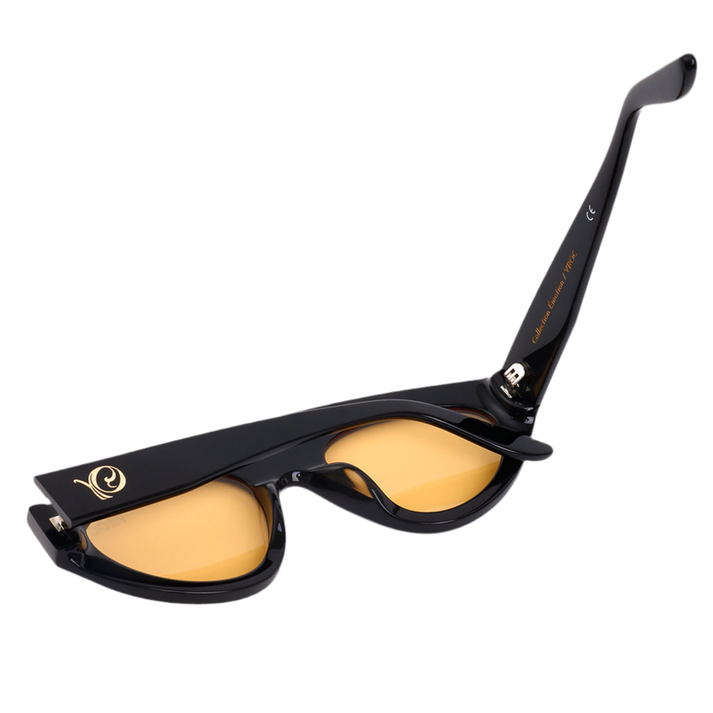 Lunah – Lunettes de soleil unisexes blanches et noires