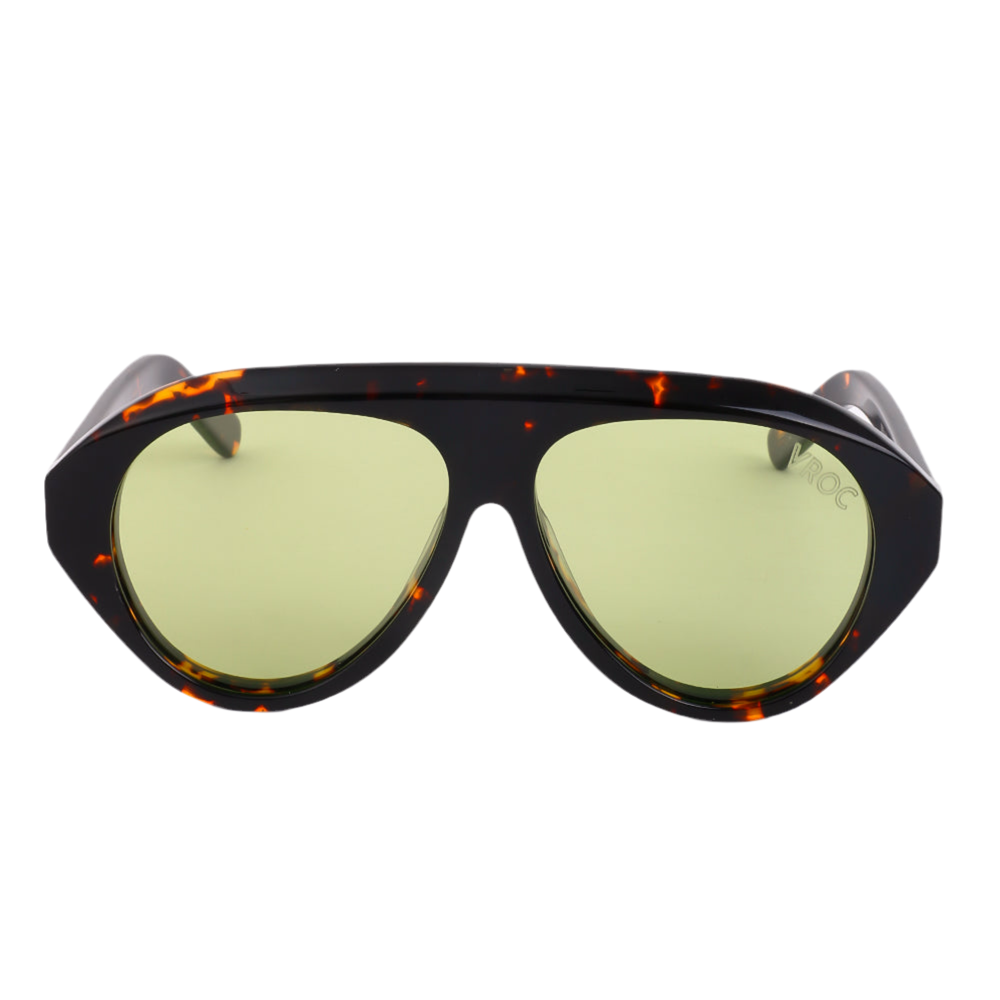 Selva – Lunettes de soleil unisexes marron écaille et vert