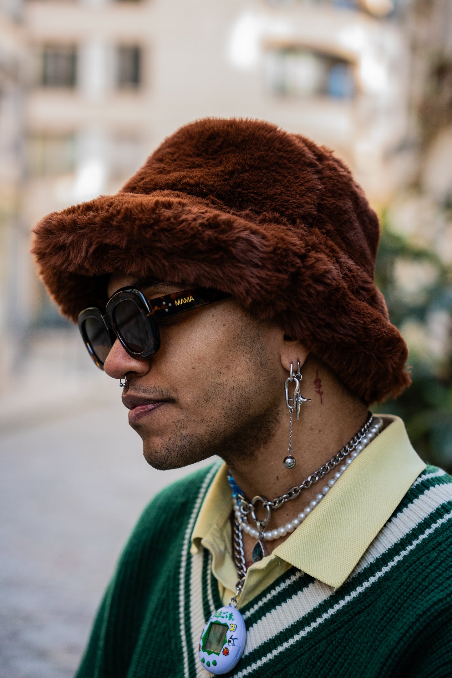 Lunettes de soleil léopard foncé – Mama Lady