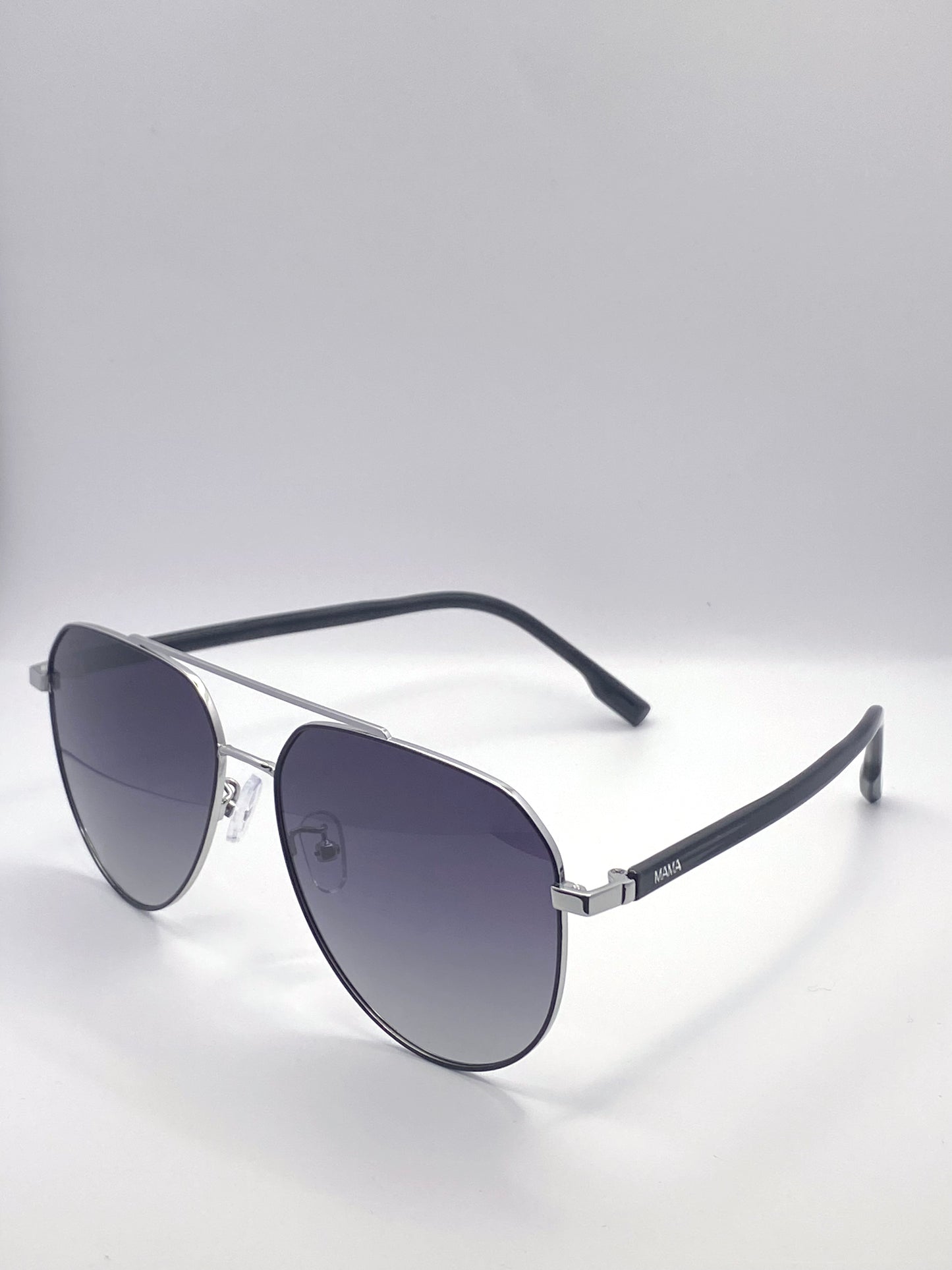 Lunettes de soleil unisexe Mama Rosa (Noir/Argenté)