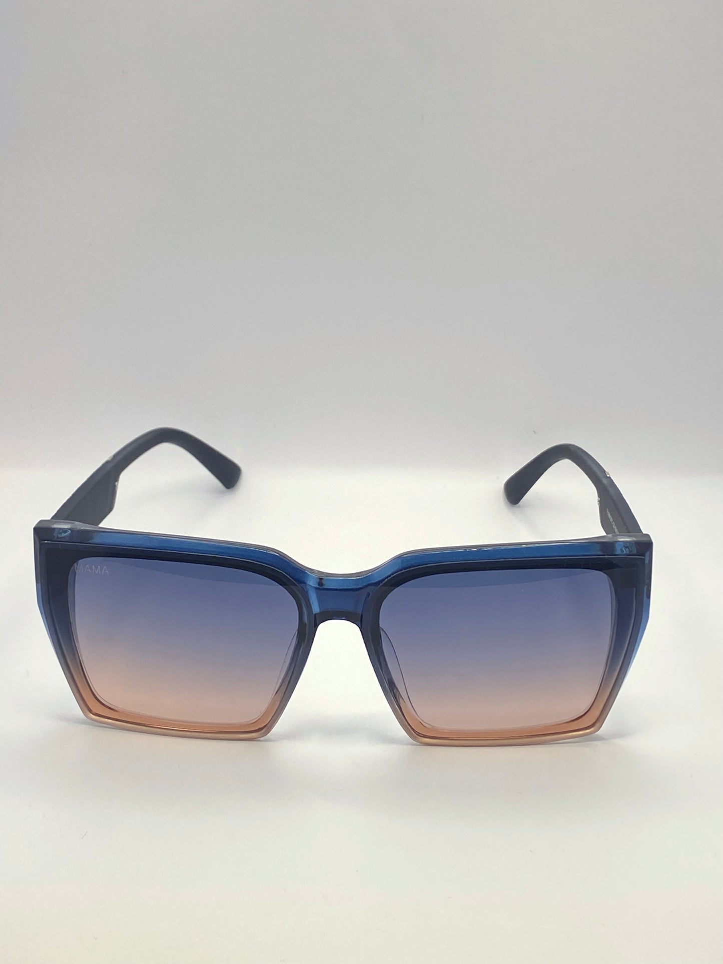 Lunettes de soleil femme – Mama Angelina dégradé bleu-marron
