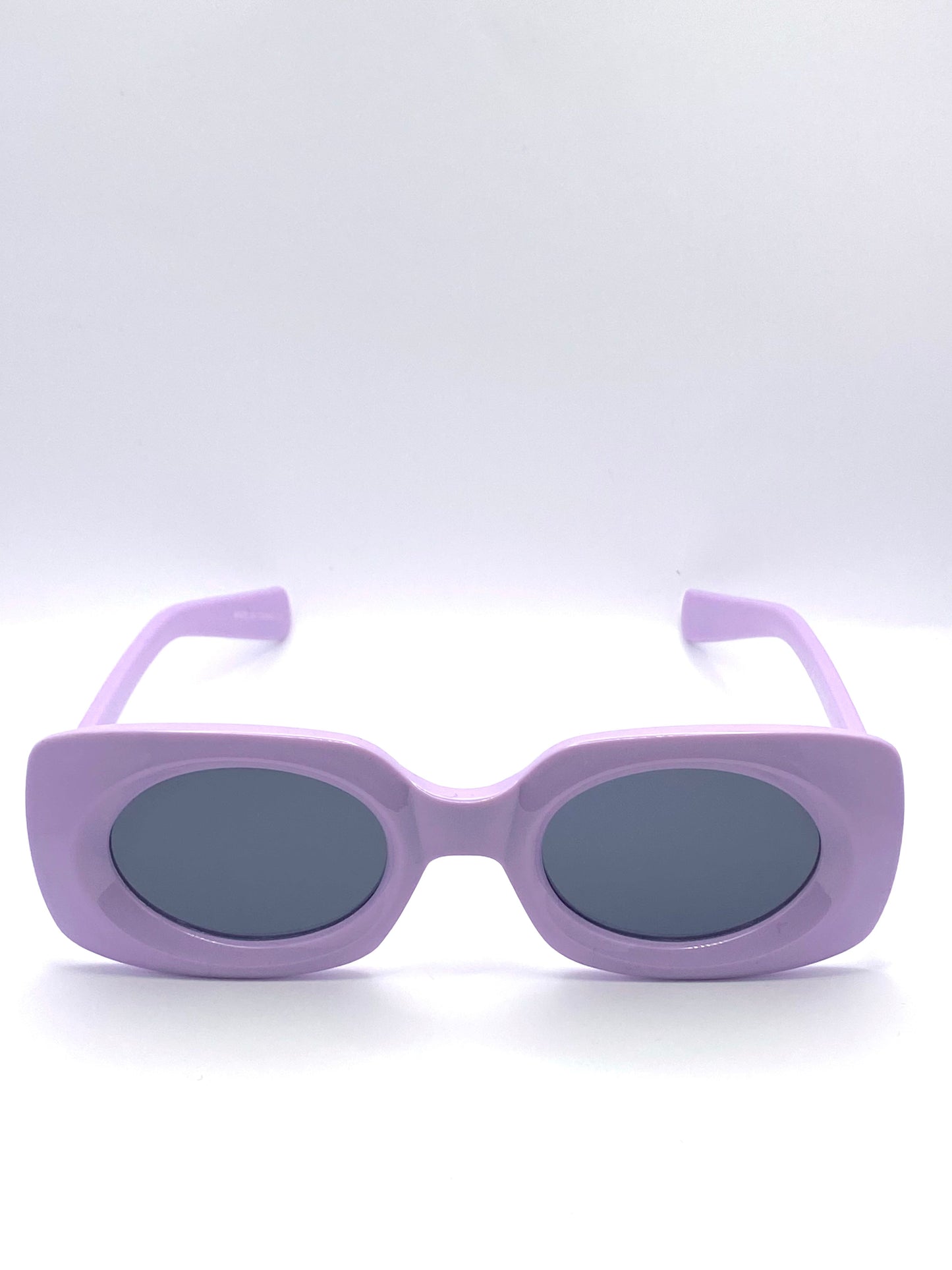 Lunettes de soleil unisexes Mama Frida – Monture mauve & verres noirs