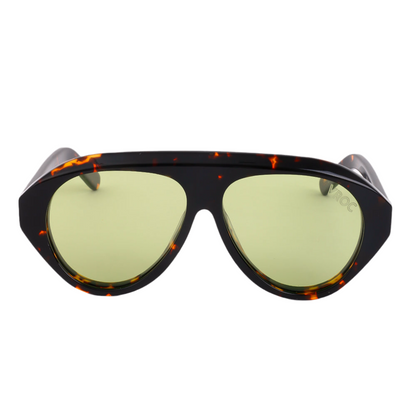 Selva – Lunettes de soleil unisexes marron écaille et vert