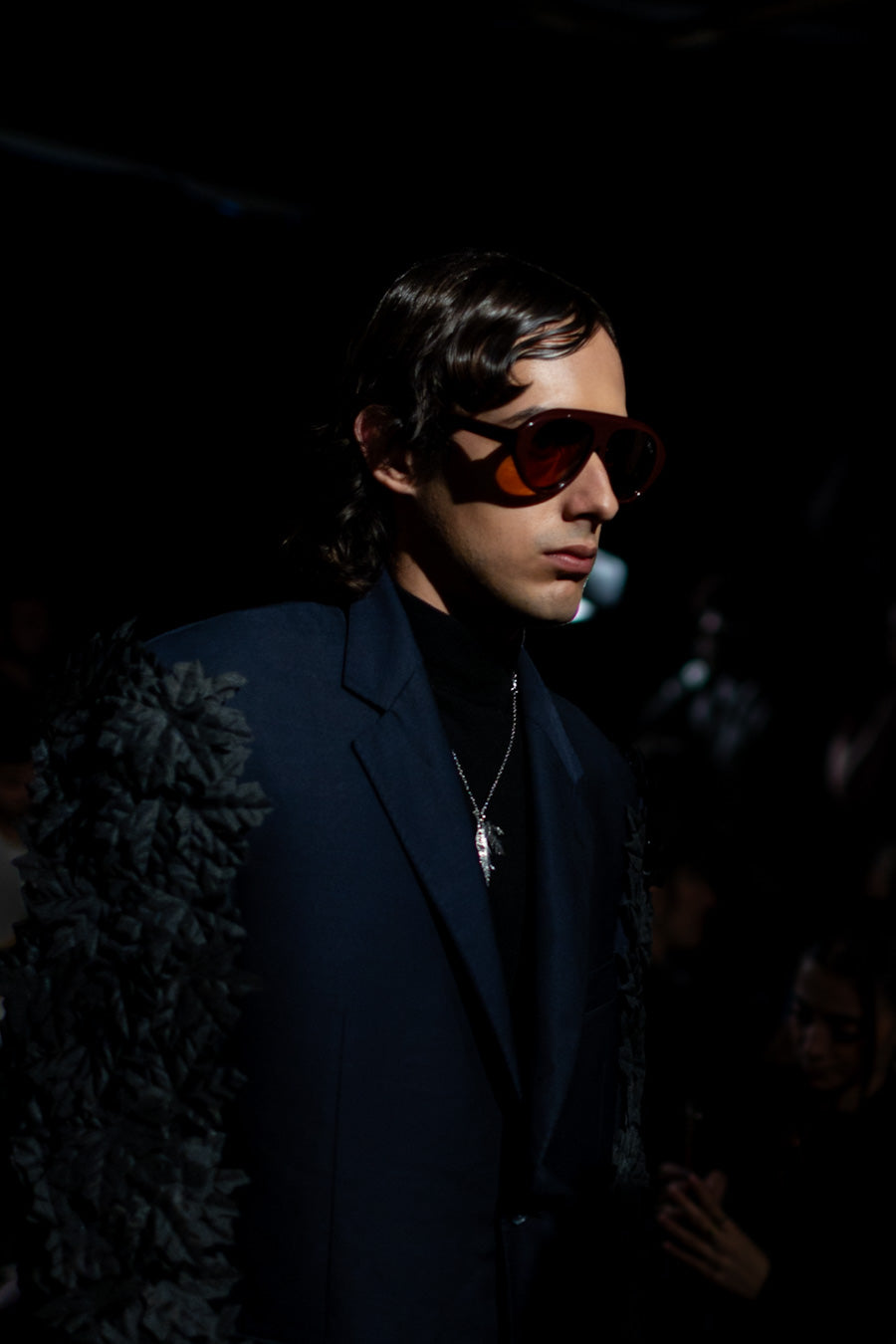 Selva – Lunettes de soleil unisexes bordeaux monochrome